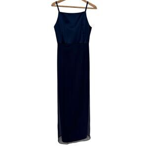 Vera Wang Navy Blue Floor Length Gown – Size 12